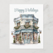 Feestelijke kerstbusiness Vakantiewinkel Feestdagenkaart (Voorkant)