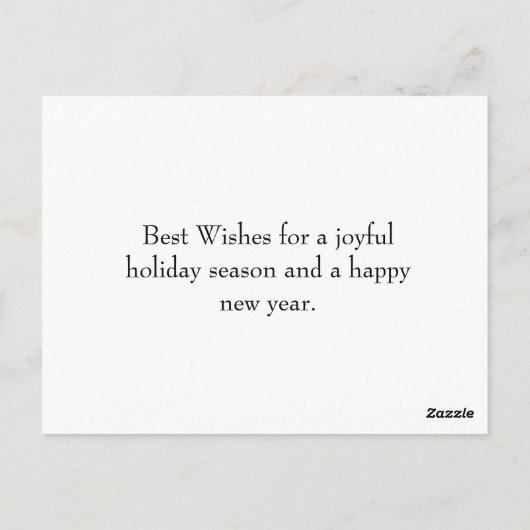 Feestelijke Kerstcactus met Santa Hat & Ornament Briefkaart (Achterkant)