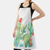 Feestelijke Kerstcactus met Santa Hat & Ornament Schort (Insitu)