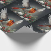 Feestelijke kerstcadeaupapier cadeaupapier (Hoek)