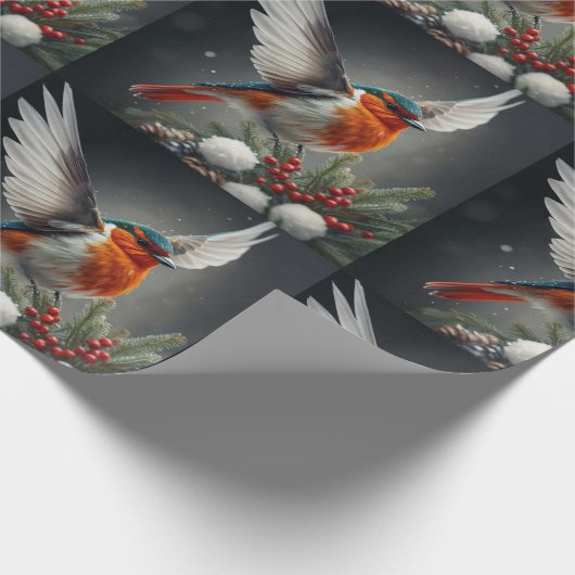 Feestelijke kerstcadeaupapier cadeaupapier (Hoek)