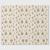 Feestelijke kerstcadeaus cadeaupapier (Vlak)