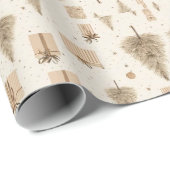 Feestelijke kerstcadeaus cadeaupapier (Rol Hoek)