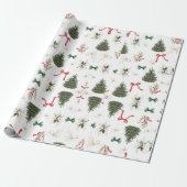 Feestelijke kerstcadeaus cadeaupapier (Uitgerold)