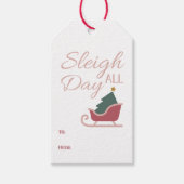 Feestelijke Kerstcadeautag Cadeaulabel (Voorkant)