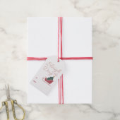 Feestelijke Kerstcadeautag Cadeaulabel (Met Touw)