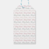 Feestelijke Kerstcadeautag Cadeaulabel (Achterkant)