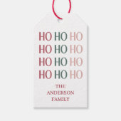 Feestelijke Kerstcadeautag Cadeaulabel (Voorkant)