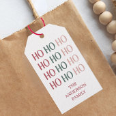 Feestelijke Kerstcadeautag Cadeaulabel