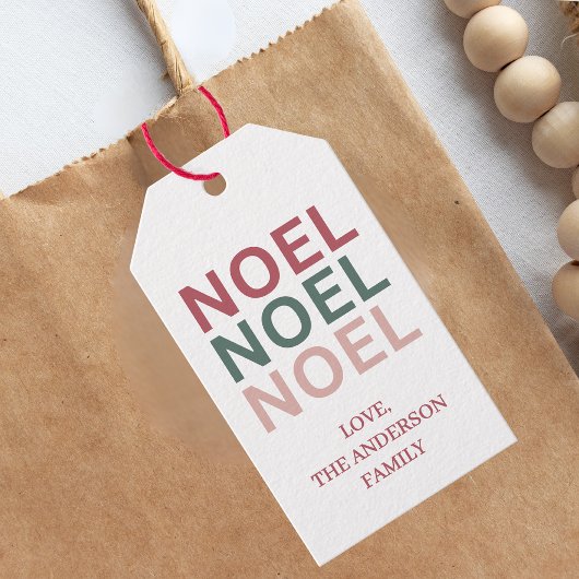 Feestelijke Kerstcadeautag Cadeaulabel