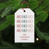 Feestelijke Kerstcadeautag Cadeaulabel