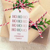 Feestelijke Kerstcadeautag Cadeaulabel
