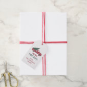 Feestelijke Kerstcadeautag Cadeaulabel (Met Touw)