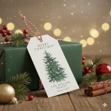 Feestelijke Kerstcadeautags voor Kerstmis Inpakken