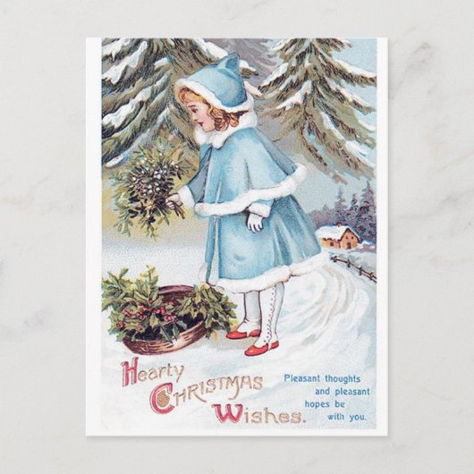 feestelijke kerstcadeautje feestdag postcar briefkaart (Voorkant)