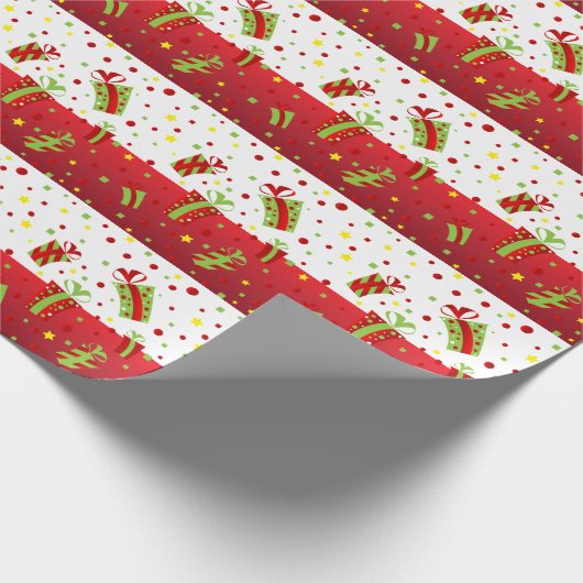 feestelijke kerstcadeautjes cadeaupapier (Hoek)