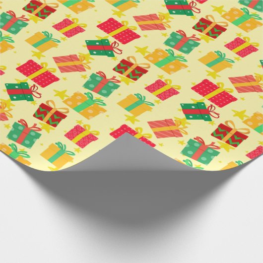 feestelijke kerstcadeautjes cadeaupapier (Hoek)