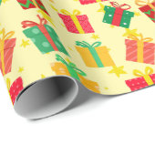 feestelijke kerstcadeautjes cadeaupapier (Rol Hoek)