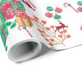 Feestelijke kerstcadeauverpakking cadeaupapier (Rol Hoek)