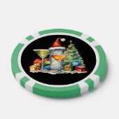 Feestelijke kerstcocktail gratis drink poker chips (Enkel)