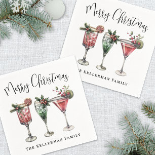 Feestelijke Kerstcocktail Servet