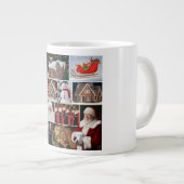Feestelijke kerstcollage grote koffiekop (Voorkant rechts)