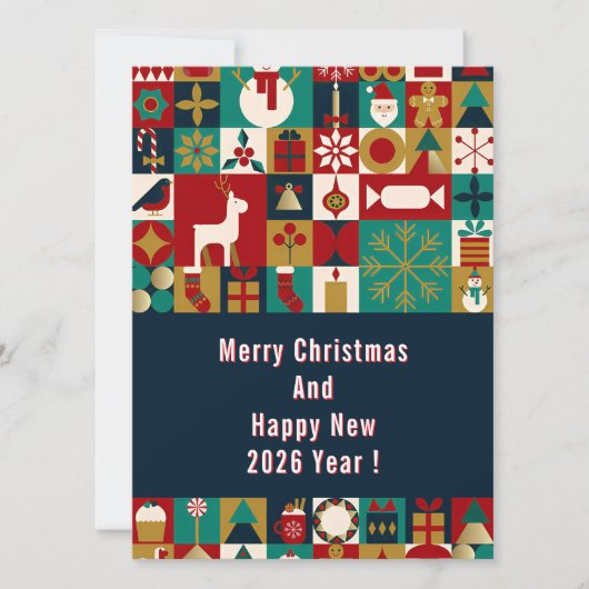 Feestelijke Kerstcollage 🎄✨ Kerstvreugde Feestdagenkaart (Voorkant)