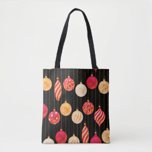 Feestelijke Kerstdecoratie Patroon Tote Bag