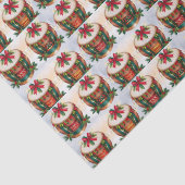 Feestelijke Kerstdrums Tissue Paper Tissuepapier (Detail)