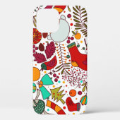 Feestelijke kerstelementen Naadloos ontwerp Case-Mate iPhone Case (Achterkant)