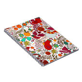 Feestelijke kerstelementen Naadloos ontwerp Notitieboek (Rechterzijde)