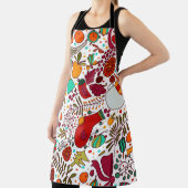 Feestelijke kerstelementen Naadloos ontwerp Schort (Insitu)