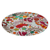 Feestelijke kerstelementen Naadloos ontwerp Snijplank (Hoek)