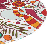 Feestelijke kerstelementen Naadloos ontwerp Snijplank (Hoek)