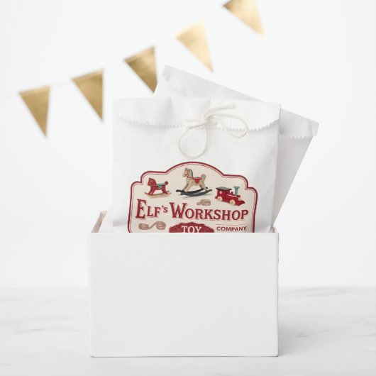 Feestelijke kerstelf workshop party bedankzakje (Feest)