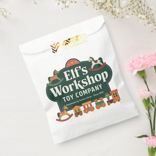 Feestelijke kerstelf workshop party bedankzakje (Gezegeld)