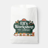 Feestelijke kerstelf workshop party bedankzakje (Voorkant)