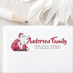 Feestelijke Kerstelijke Ijsbeer Etiket