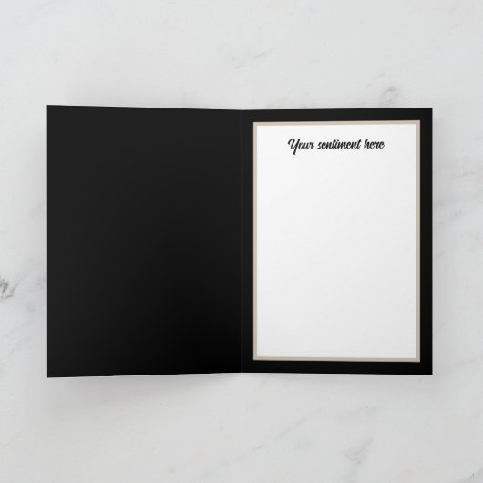 feestelijke kerstengel in de sneeuw feestdagen kaart (Binnen)