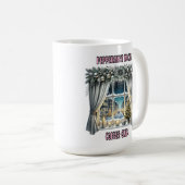 Feestelijke kerstetalage koffiemok (Voorkant rechts)