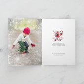 Feestelijke Kerstfee  Foto Kaart (Binnen)