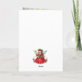 Feestelijke Kerstfee Foto Kaart (Achterkant)