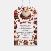 Feestelijke Kerstfeest Kinderen Verjaardagsfeest D Cadeaulabel (Voorkant)