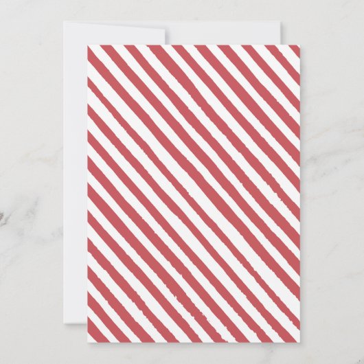 Feestelijke Kerstfeest Santa rood goud uitnodiging (Achterkant)