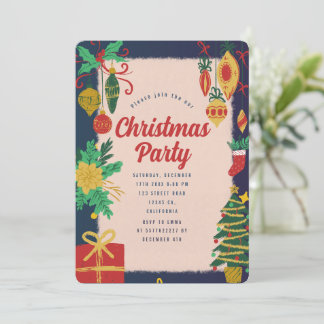 Feestelijke Kerstfeest Uitnodiging