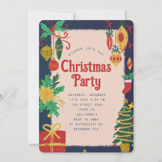 Feestelijke Kerstfeest Uitnodiging