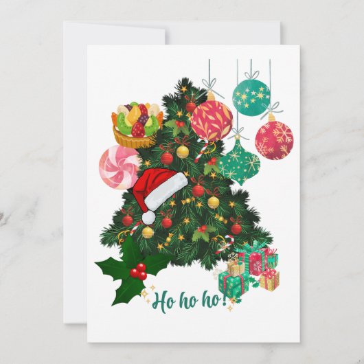 Feestelijke Kerstfeest Uitnodiging | Gepersonalise (Voorkant)