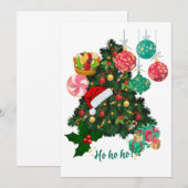 Feestelijke Kerstfeest Uitnodiging | Gepersonalise (Voorkant / Achterkant)