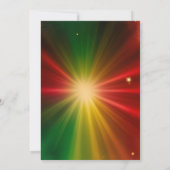 Feestelijke Kerstfeest Uitnodiging Kaart - Gouden  (Achterkant)