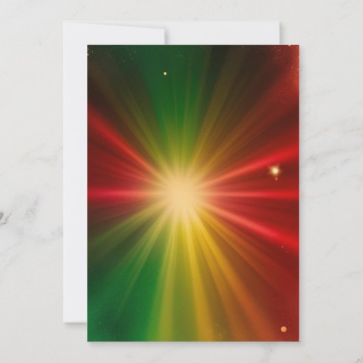 Feestelijke Kerstfeest Uitnodiging Kaart - Gouden (Achterkant)